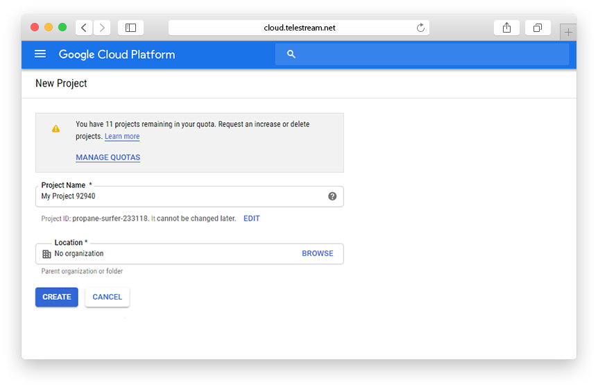 google cloud storage access control allow origin